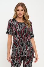 Load image into Gallery viewer, Two-Piece Short Sleeve Top & Capri Pant Set- 9003BN-SRP1-W469