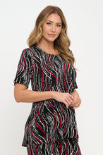 Load image into Gallery viewer, Two-Piece Short Sleeve Top & Capri Pant Set- 9003BN-SRP1-W469