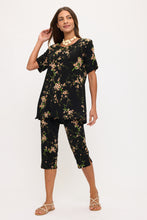 Load image into Gallery viewer, Two-Piece Short Sleeve Top & Capri Pant Set- 9003BN-SRP1-W481