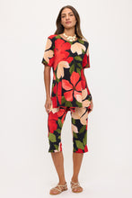 Load image into Gallery viewer, Two-Piece Short Sleeve Top & Capri Pant Set- 9003BN-SXP1-W489