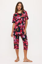 Load image into Gallery viewer, Two-Piece Short Sleeve Top & Capri Pant Set- 9003BN-SRP1-W505