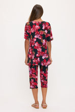 Load image into Gallery viewer, Two-Piece Short Sleeve Top & Capri Pant Set- 9003BN-SRP1-W505