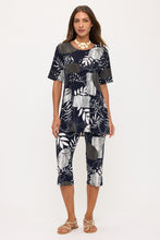 Load image into Gallery viewer, Two-Piece Short Sleeve Top & Capri Pant Set- 9003BN-SRP1-W511