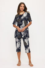 Load image into Gallery viewer, Two-Piece Short Sleeve Top & Capri Pant Set- 9003BN-SRP1-W511