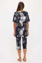 Load image into Gallery viewer, Two-Piece Short Sleeve Top & Capri Pant Set- 9003BN-SRP1-W511
