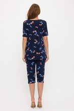 Load image into Gallery viewer, Two-Piece Short Sleeve Top & Capri Pant Set- 9003BN-SRP1-W518
