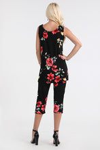 Load image into Gallery viewer, Two-Piece Sleeveless Top & Capri Pant Set-9002BN-TRP1-W215