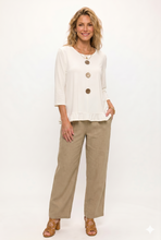 Load image into Gallery viewer, HIT Ruffle Top With Buttons-3126HT-QRS1 - Jostar Online