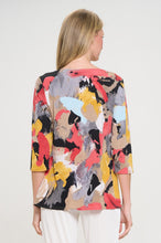 Load image into Gallery viewer, HIT Round Neck 3/4 Sleeve Slit Top-3079HT-QRP1-W430