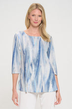 Load image into Gallery viewer, HIT Round Neck 3/4 Sleeve Slit Top-3079HT-QRP1-W413