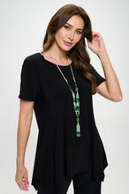 Load image into Gallery viewer, Solid Handkerchief Hem Top-3088HT-SRS1