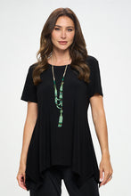 Load image into Gallery viewer, Solid Handkerchief Hem Top-3088HT-SRS1