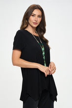 Load image into Gallery viewer, Solid Handkerchief Hem Top-3088HT-SRS1