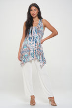 Load image into Gallery viewer, Print HIT Shark Bite Hem Tank- 2057HT-TRP1-W433