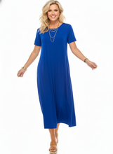 Load image into Gallery viewer, Classic Stretch Long Dress Short Sleeve-7002BN-SRS1