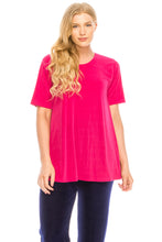 Load image into Gallery viewer, Stretch Short Sleeve Vented Top -242BN-S - Jostar Online