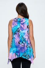 Load image into Gallery viewer, Butterfly Dreams HIT Shark Bite Hem Tank- 2057HT-TRP1-W282 - Jostar Online