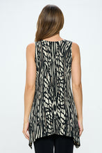 Load image into Gallery viewer, Abstract Fusion HIT Shark Bite Hem Tank- 2057HT-TRP1-W348