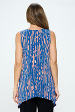 Load image into Gallery viewer, Abstract Fusion HIT Shark Bite Hem Tank- 2057HT-TRP1-W348