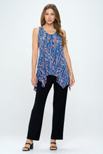 Load image into Gallery viewer, Abstract Fusion HIT Shark Bite Hem Tank- 2057HT-TRP1-W348