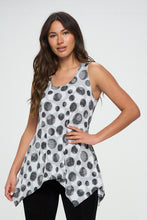 Load image into Gallery viewer, Circle of Elegance HIT Shark Bite Hem Tank- 2057HT-TRP1-W376