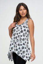 Load image into Gallery viewer, Circle of Elegance HIT Shark Bite Hem Tank- 2057HT-TRP1-W376