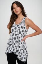 Load image into Gallery viewer, Circle of Elegance HIT Shark Bite Hem Tank- 2057HT-TRP1-W376