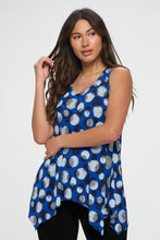 Load image into Gallery viewer, Circle of Elegance HIT Shark Bite Hem Tank- 2057HT-TRP1-W376