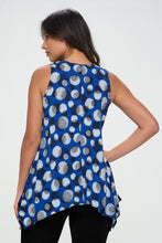 Load image into Gallery viewer, Circle of Elegance HIT Shark Bite Hem Tank- 2057HT-TRP1-W376