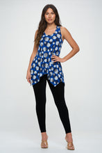 Load image into Gallery viewer, Circle of Elegance HIT Shark Bite Hem Tank- 2057HT-TRP1-W376