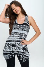 Load image into Gallery viewer, Mayan Mystique HIT Shark Bite Hem Tank- 2057HT-TRP1-W901 - Jostar Online