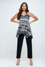 Load image into Gallery viewer, Mayan Mystique HIT Shark Bite Hem Tank- 2057HT-TRP1-W901 - Jostar Online