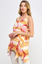 Load image into Gallery viewer, Sunset Southwest HIT Shark Bite Hem Tank- 2057HT-TRP1-W365