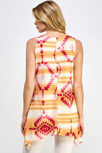 Load image into Gallery viewer, Sunset Southwest HIT Shark Bite Hem Tank- 2057HT-TRP1-W365