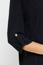 Load image into Gallery viewer, HIT Notch Neck Rolled Sleeve Top-3059HT-QRS1 - Jostar Online