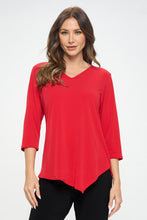 Load image into Gallery viewer, Plus Size HIT Point V-Neck Top-362HT-QXS1