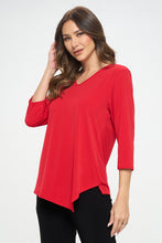 Load image into Gallery viewer, Plus Size HIT Point V-Neck Top-362HT-QXS1