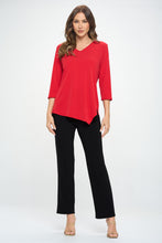 Load image into Gallery viewer, Plus Size HIT Point V-Neck Top-362HT-QXS1