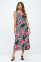 Load image into Gallery viewer, Stretchy Long Tank Dress Print - 7000BN-TRP1-W325