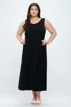 Load image into Gallery viewer, Stretchy Tank Long Dress Sleeveless Plus Size, 7000BN-TX - Jostar Online