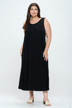Load image into Gallery viewer, Stretchy Tank Long Dress Sleeveless Plus Size, 7000BN-TX - Jostar Online