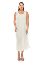 Load image into Gallery viewer, Stretchy Tank Long Dress Sleeveless Plus Size, 7000BN-TX - Jostar Online