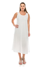 Load image into Gallery viewer, Stretchy Tank Long Dress Sleeveless Plus Size, 7000BN-TX - Jostar Online