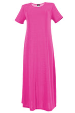 Load image into Gallery viewer, Jostar Women's Stretchy Long Dress Short Sleeve, 702BN-S - Jostar Online
