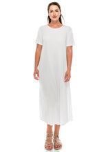 Load image into Gallery viewer, Jostar Women's Stretchy Long Dress Short Sleeve, 702BN-S - Jostar Online