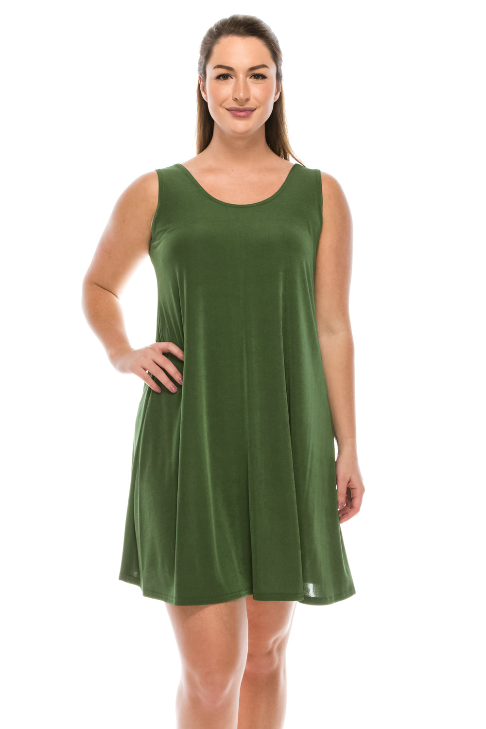 Jostar Women's Stretchy Short Tank Dress, 703BN-T - Jostar Online
