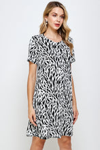 Load image into Gallery viewer, Stretchy Missy Dress Short Sleeve Print-7004BN-SRP1-W289 - Jostar Online