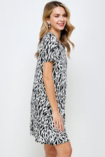 Load image into Gallery viewer, Stretchy Missy Dress Short Sleeve Print-7004BN-SRP1-W289 - Jostar Online