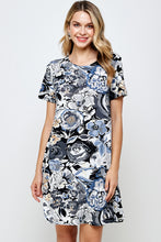 Load image into Gallery viewer, Stretchy Missy Dress Short Sleeve Print, 7004BN-SRP1-W293 - Jostar Online
