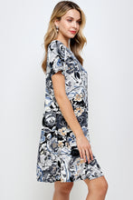 Load image into Gallery viewer, Stretchy Missy Dress Short Sleeve Print-7004BN-SRP1-W293 - Jostar Online